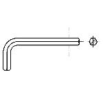Cle allen 3mm Longueur 125mm Cle allen 3mm Longueur 125mm