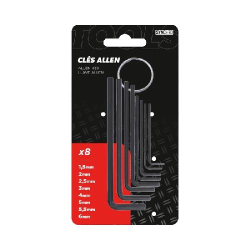 Cle Allen - Cle A 6 Pans - Cle Male Hexagonale Cle allen 8 pieces SYNCHRO
