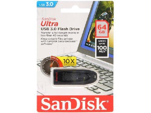 Cle Usb Cle USB - CRUZER ULTRA - USB 3.0 - 64GB - SANDISK