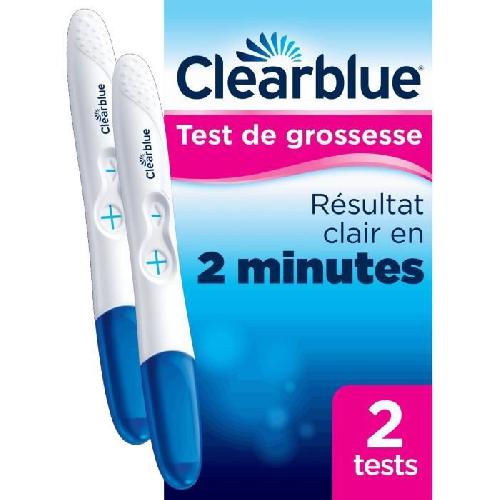 CLEARBLUE Test de grossesse - Pratique et rapide - Pack 2 tests