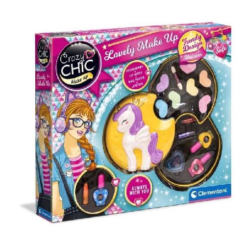 Jeu De Creation Maquillage Clementoni - 18643 - Palette de maquillage Licorne (A2x3)