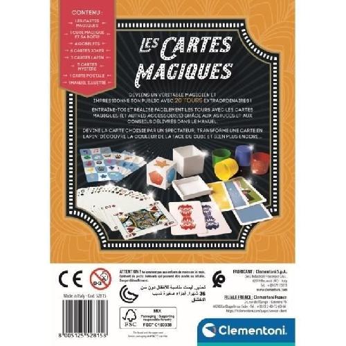 Jeu De Magie - Kit Magie Clementoni - Boître de magie - 20 tours - Dés 7 ans