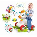 Verre Jetable - Gobelet Jetable Clementoni - Cheval a bascule et a roues -Crinere avec boutons d'intercations - Des 1 an