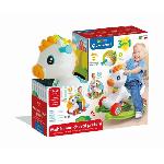 Verre Jetable - Gobelet Jetable Clementoni - Cheval a bascule et a roues -Crinere avec boutons d'intercations - Des 1 an