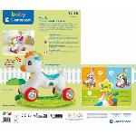 Verre Jetable - Gobelet Jetable Clementoni - Cheval a bascule et a roues -Crinere avec boutons d'intercations - Des 1 an