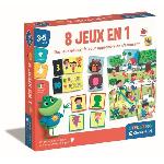 Jeu D'apprentissage Clementoni - Coffret de 8 jeux en 1 - Jeux éducatifs formes. couleurs. nombres. quantités - Dés 3 ans