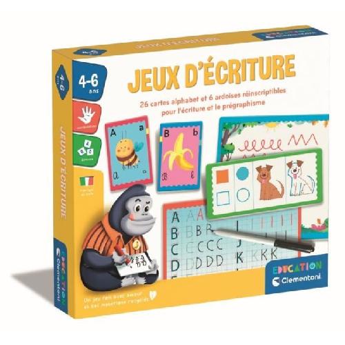 Jeu D'apprentissage Clementoni - Coffret Jeux d'écriture - 23 activités - Dés 4 ans