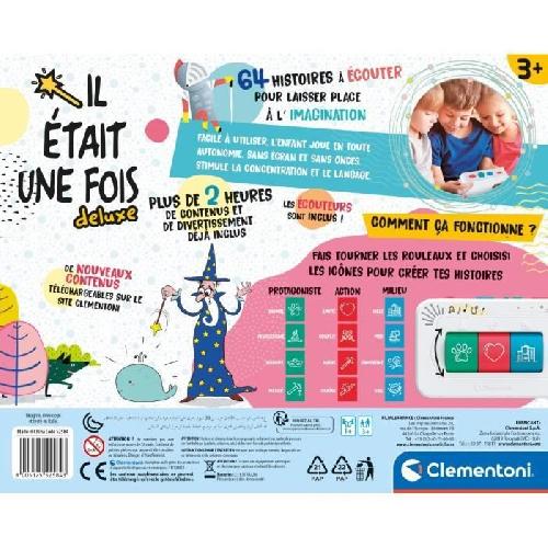 Console Educative Clementoni - Conteur d'histoires + ecouteurs - 64 histoires