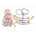 Jeu De Creation De Bijoux Clementoni - Crazy Chic - Coffret créatif Licorne - Créer tes bracelets en perles colorés avec charms et pompoms - Dés 7ans