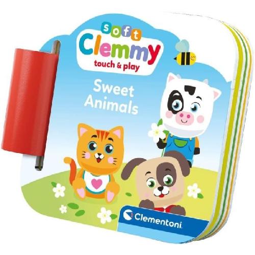 Jeu D'apprentissage Clementoni - Cubes & Animaux Soft Clemmy - 6 cubes + 3 personnages + Livre