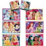 Jeu D'apprentissage Clementoni - Edukit - Disney Princesses - Coffret apprentissage 4 en 1 - 2 puzzles. 1 mémo. 1 jeu de 6 cubes - Fabriqué en Italie