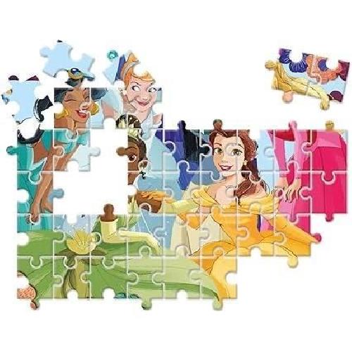 Jeu D'apprentissage Clementoni - Edukit - Disney Princesses - Coffret apprentissage 4 en 1 - 2 puzzles. 1 mémo. 1 jeu de 6 cubes - Fabriqué en Italie