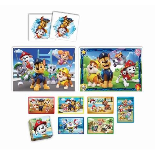 Puzzle Clementoni - Edukit - Pat'Patrouille - Coffret d'activités préscolaire 4 en 1 - Puzzles. Cubes et Mémo - Fabriqué en Italie