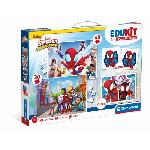 Jeu D'apprentissage Clementoni - Edukit - Spidey -Coffret apprentissage 4 en 1 - 2 puzzles. 1 mémo. 1 jeu de 6 cubes - Fabriqué en Italie - Dés 4ans