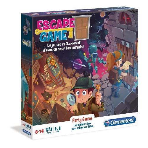 Jeu De Societe - Jeu De Plateau Clementoni - Escape Game - 3 pieces : Pharaon. Espace. Château - 1 a 8 joueurs