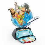 Globe Terrestre CLEMENTONI - Exploraglobe - Voyage en temps reel - 3 modes de jeu et 28 activites - Stylo Bluetooth