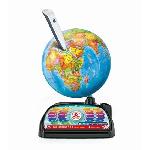 Globe Terrestre CLEMENTONI - Exploraglobe - Voyage en temps reel - 3 modes de jeu et 28 activites - Stylo Bluetooth