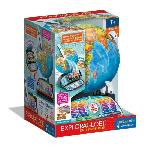 Globe Terrestre CLEMENTONI - Exploraglobe - Voyage en temps reel - 3 modes de jeu et 28 activites - Stylo Bluetooth