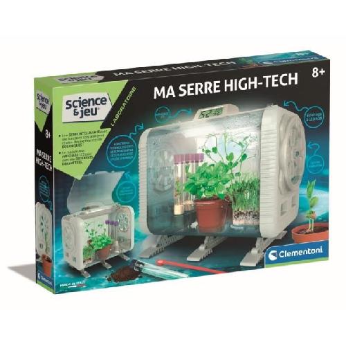 Jardinage - Brouette CLEMENTONI - Ma serre high-tech - 3 maniere de faire pousser - Capteurs pour contrôler la luminosité. la température et l'humidité -