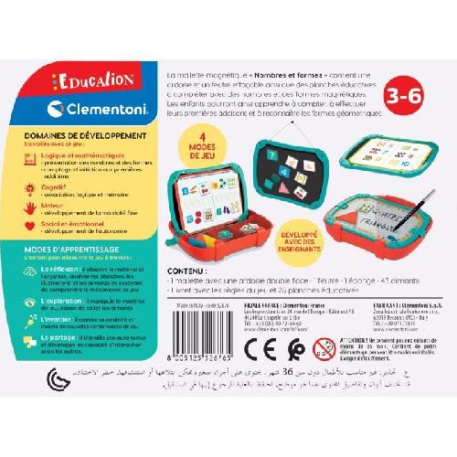 Jeu D'apprentissage Clementoni - Mallette Chiffres Formes - 52676