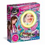 CLEMENTONI - Miroir de maquillage licorne - Anneau lumineux - Maquillage et accesoires cheveux et ongles - Des 7ans