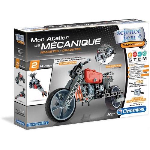 Vehicule - Engin Terrestre A Construire Clementoni - Mon atelier de mecanique - Roadster et Dragster