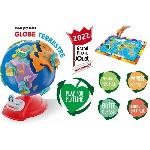Globe Terrestre Clementoni - Premier globe interactif - Animaux et continents - Fabriqué en Italie - Plastique recyclé
