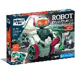 Clementoni - Robot Évolution 2.0 a assembler et programmer - 4 modes de jeu - Fabriqué en Italie