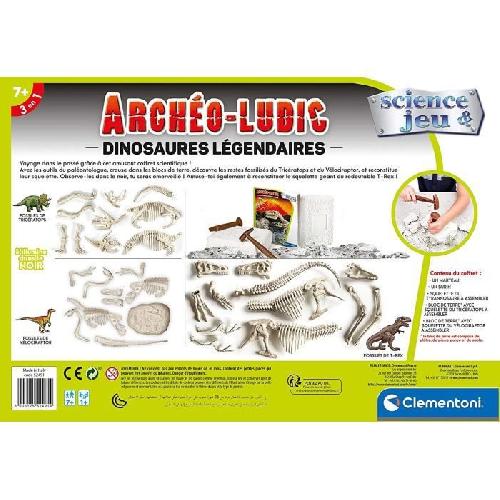 Decouverte Nature - Decouverte Animaux - Decouverte Insectes Clementoni - Science & Jeu - Archéo Ludic - Jeu de paléontologie - Dinosaures légendaires