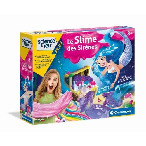 Jeu De Pate A Modeler Clementoni - Science & Jeu - Kit scientifique pour fabriquer du slime sirene - A partir de 8 ans