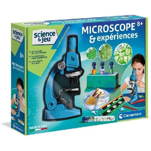 Microscope Clementoni - Sciences et Jeu - Super Microscope Professionnel - 8 ans et +
