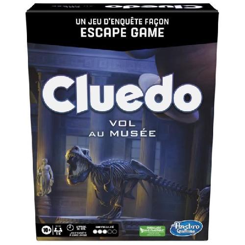Jeu De Societe - Jeu De Plateau Cluedo Escape Vol au musée - jeu d'enquete façon Escape Game - jeu de plateau coopératif familial - a partir de 10 ans