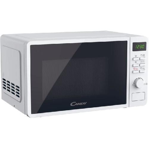 Micro-ondes CMGA20SDLWLI Micro-ondes Gril CANDY Idea - 20L - MO : 700W - Gril : 800W - UI digitale - 5 niveaux de puissance - Blanc