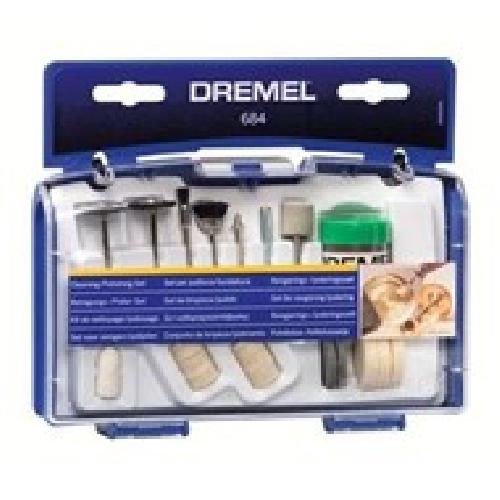 Accessoire - Consommable Machine Outil Coffret 20 accessoires DREMEL 684 -Coffret de nettoyage et polissage pour Outils multi-usages-