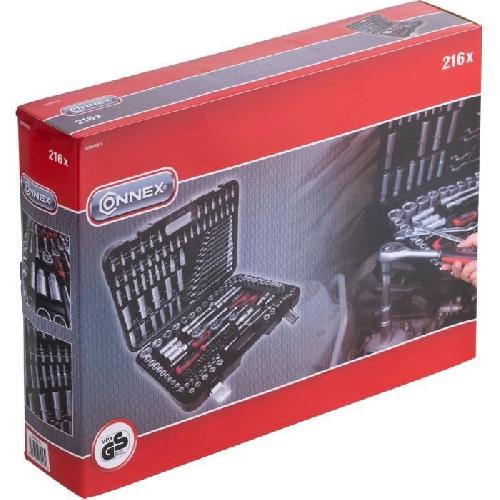 Pack Outil A Main Coffret a douilles CONNEX - 216 pieces - Garantie 2 ans