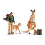 Figurine Miniature - Personnage Miniature Coffret Aventures en Océanie. figurines animaux sauvages. Schleich 42550 Wild Life. Pour enfant des 3 ans