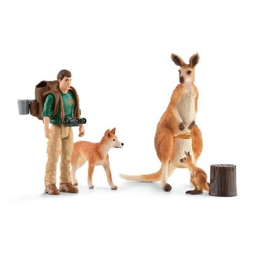 Figurine Miniature - Personnage Miniature Coffret Aventures en Océanie. figurines animaux sauvages. Schleich 42550 Wild Life. Pour enfant des 3 ans