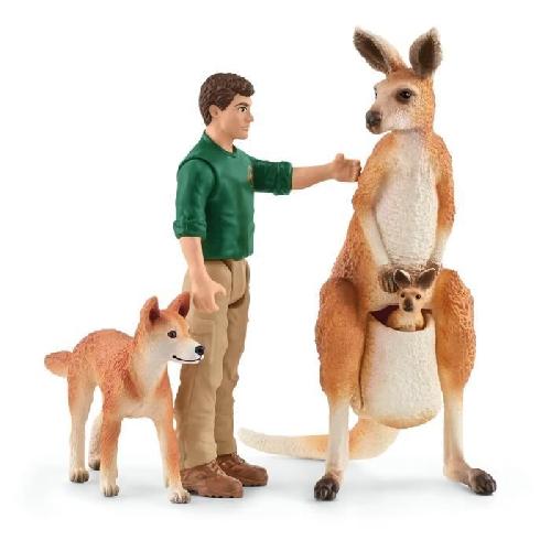 Figurine Miniature - Personnage Miniature Coffret Aventures en Océanie. figurines animaux sauvages. Schleich 42550 Wild Life. Pour enfant des 3 ans