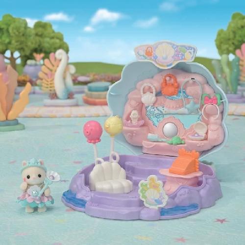 Figurine Miniature - Personnage Miniature Coffret Boutique - SYLVANIAN FAMILIES - Boutique des Sirenes - Accessoires et Poignée Intégrée