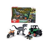 Camion Coffret Chasseur de Dinosaures - Dickie - 1 Figurine Articulee et 2 Dinosaures Inclus