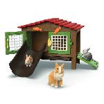 Figurine Miniature - Personnage Miniature Coffret Clapier a Lapins. SCHLEICH 42728 Farm World. Des 4 ans