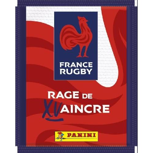 Jeu De Stickers Coffret Collector Rugby Equipe de France-Rage de Vaincre 1 Album + 18 Pochettes + 3 Cartes Edition Limitée - PANINI