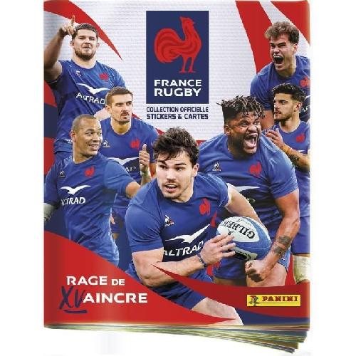 Jeu De Stickers Coffret Collector Rugby Equipe de France-Rage de Vaincre 1 Album + 18 Pochettes + 3 Cartes Edition Limitée - PANINI