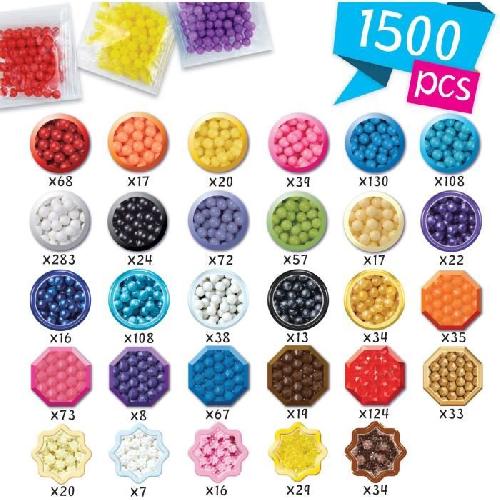 Jeu De Perle A Repasser - Jeu De Perle A Fixer Coffret creation - AQUABEADS 35046 - La vie aquatique