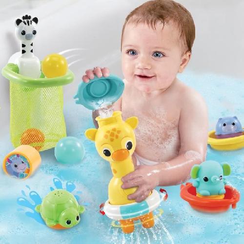 Table Activite - Jouet D'activite Coffret de bain multi-activite VTECH MAXI - Girafe mecanique - Pour enfants de 5 mois a 5 ans