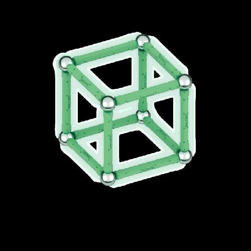 Jeu D'assemblage - Jeu De Construction - Jeu De Manipulation Coffret de construction - GEOMAG - Glow Recycled - 25 pieces - Luminescent - Magnetique - Plastique recycle