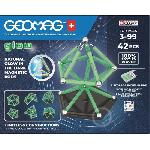 Jeu D'assemblage - Jeu De Construction - Jeu De Manipulation Coffret de construction - GEOMAG - Glow Recycled - 42 pieces - Luminescent - Magnetique - Plastique recycle