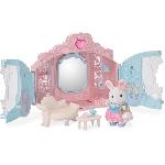 Figurine Miniature - Personnage Miniature Coffret de Jeu - SYLVANIAN FAMILIES - Dressing de Princesse - Carrosse et Fille Lapin Neige