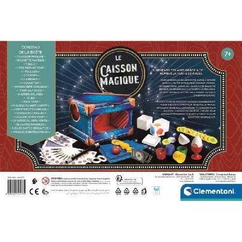 Jeu De Magie - Kit Magie Coffret de magie - Clementoni - Le caisson magique - 80 tours - Disparition de bras