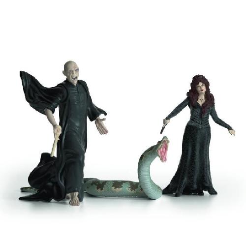 Figurine Miniature - Personnage Miniature Coffret figurines Voldemort. Nagini et Bellatrix. Schleich 42684 Harry Potter. Pour enfant des 6 ans